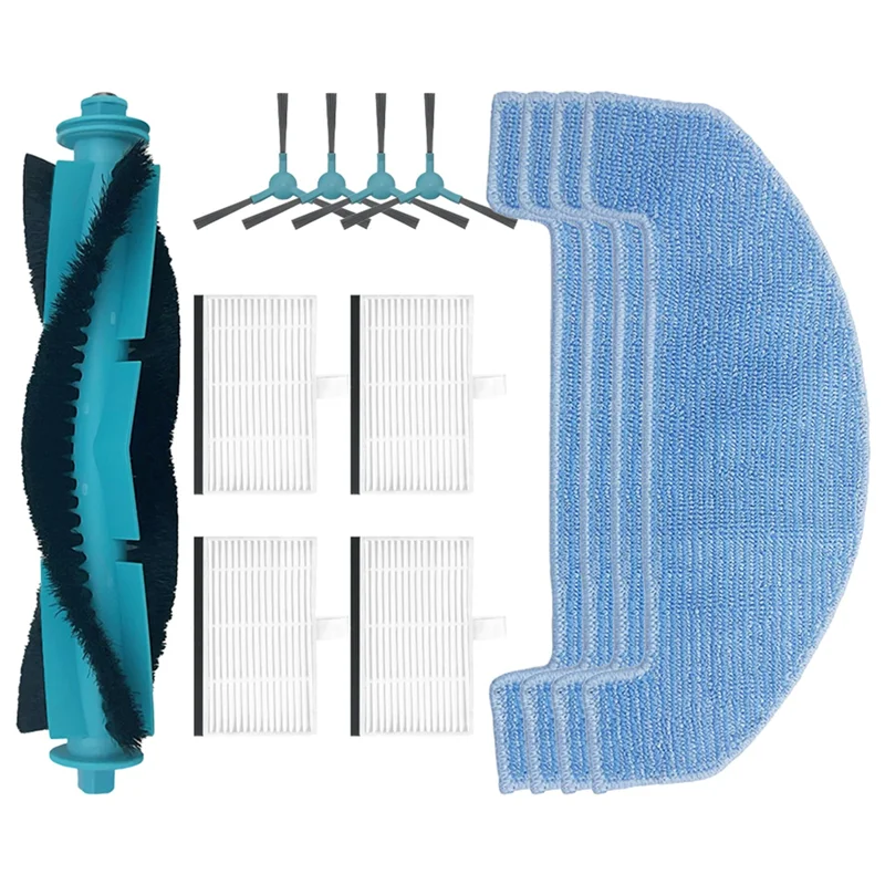 A64Z para Ultenic T10 Lite Escova lateral principal Filtro HEPA Mop Pads Peças de reposição Acessórios