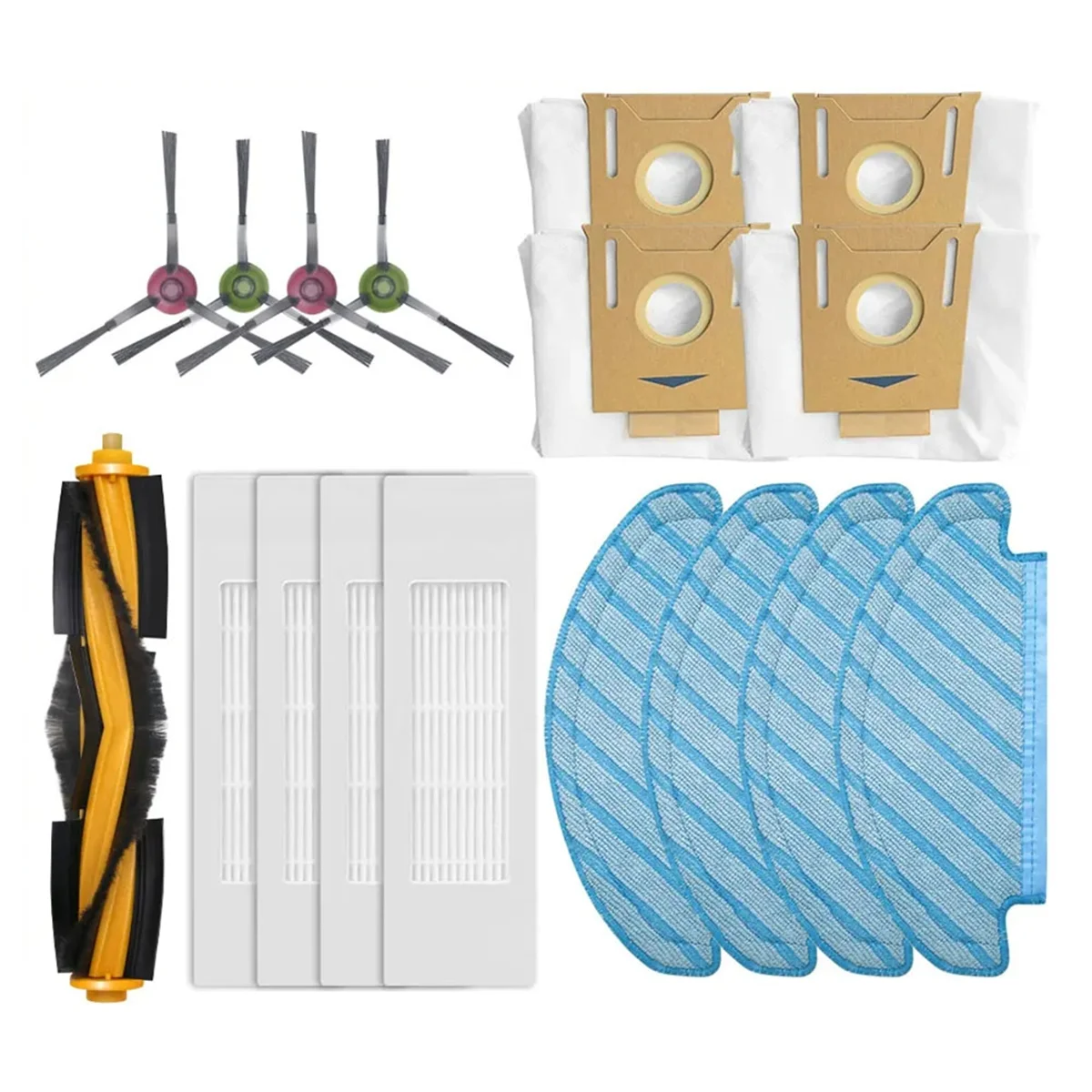 

Для Ecovacs Debot N10 / N10 Plus, роликовая боковая щетка, фильтр НЕРА, насадка на швабру, пылесборник