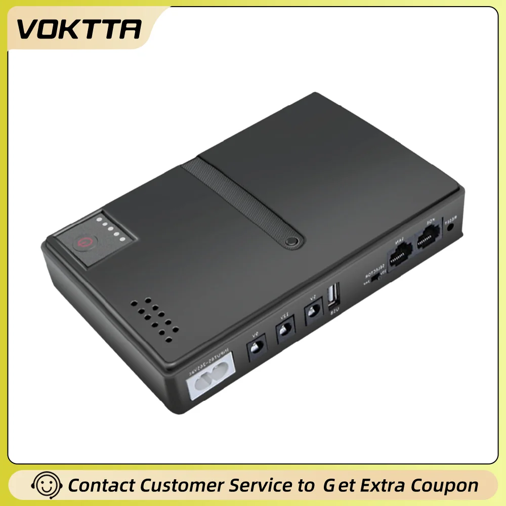 AC85-265V DC1018L routeur 5V 9V 12V optique chat moniteur secours ininterruptible DC alimentation chargeur téléphone portable UPS pas de batterie