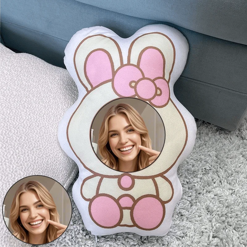 

Домашняя подушка с портретом кролика по индивидуальному заказу. Идеальный подарок на дни рождения и юбилей.