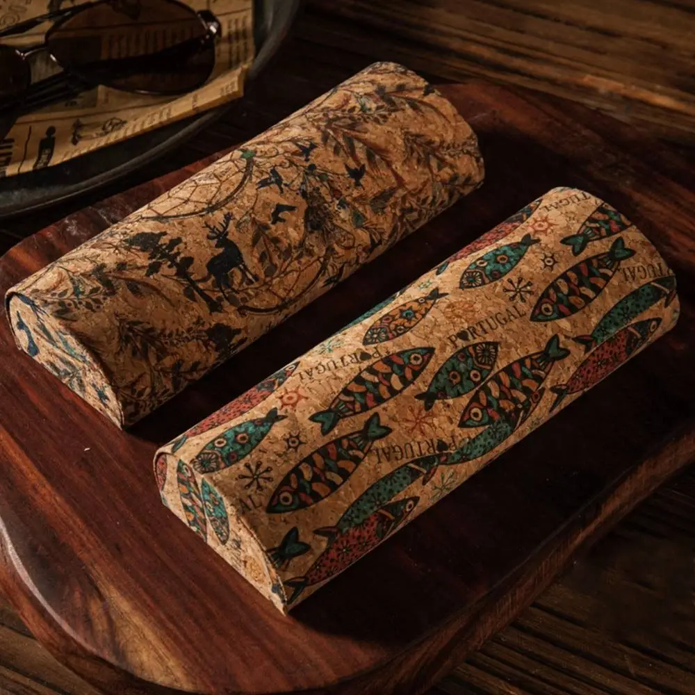 خمر نمط الغريبة حافظة نظارات ، الإبداعية صندوق تخزين النظارات ، القبلية الطوطم الفن ، شخصية النظارات الشمسية