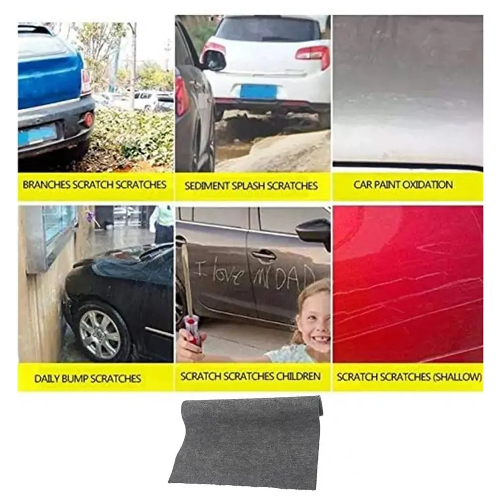 Nano Magic Anti-Scratch Cloth For Car Universal Metal Surface Instant Polishing Cloth Smart Car Surface Repair Cloth