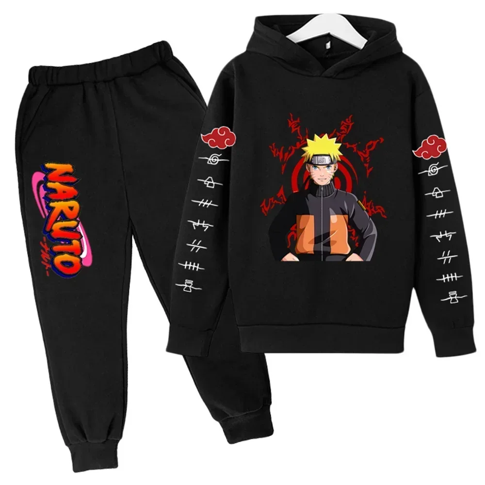 

Naruto Hoodie Kids Clothes Boys Hoodies Avatar Kakashi Harajuku Loose Sweatshirts Top Autumn Spring O Neck Kids Pullover Sets