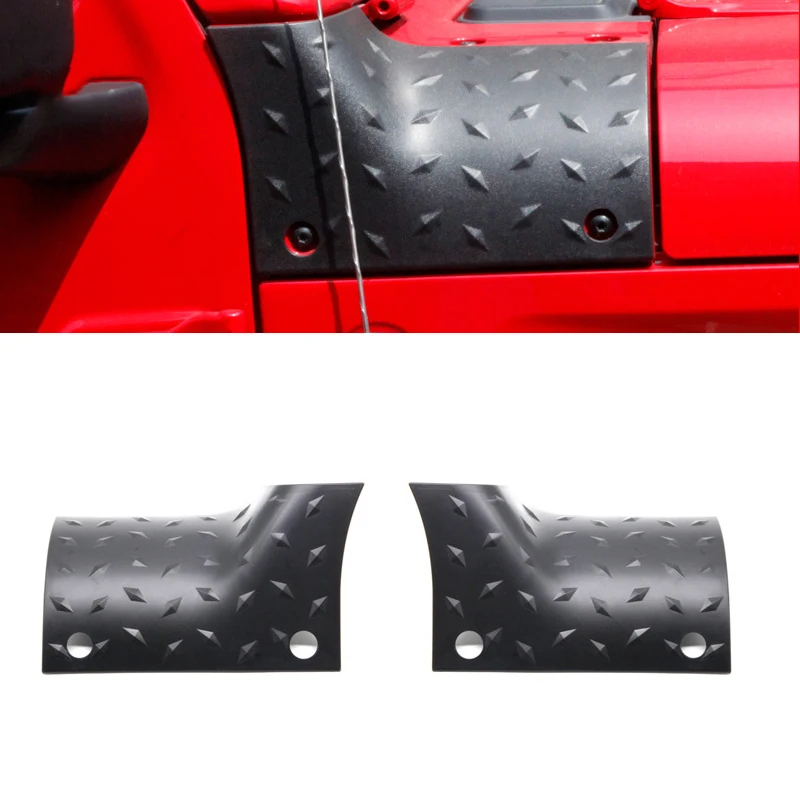 

Car A-Pillar Guard Engine Hood Cowling Cover Wrap Angle For Jeep Wrangler JL Gladiator JT 2018-2023 Sport Sahara Rubicon
