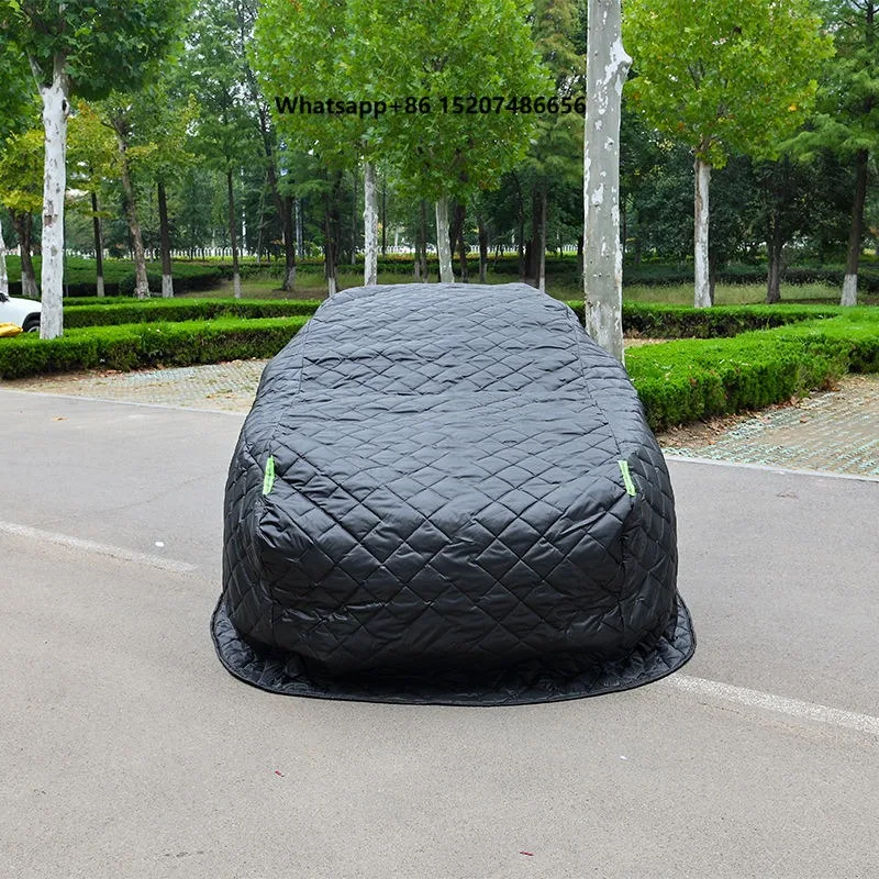 Anti-hail Waterproof Fabric Car Cover with UV Protection Thickened Cotton Anti-Snow Design