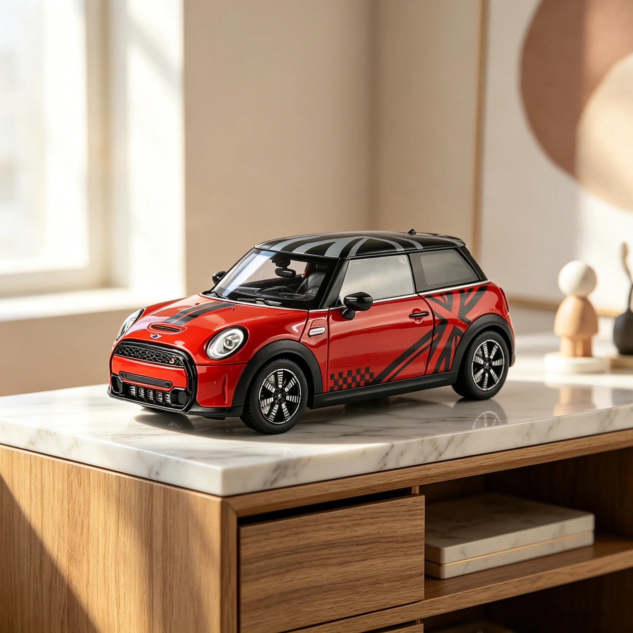 

Большая коллекционная модель автомобиля BMW MINI Cooper S из сплава, масштаб 1:18 – идеальный подарок для мальчика, игрушка-украшение, декор для гостиной
