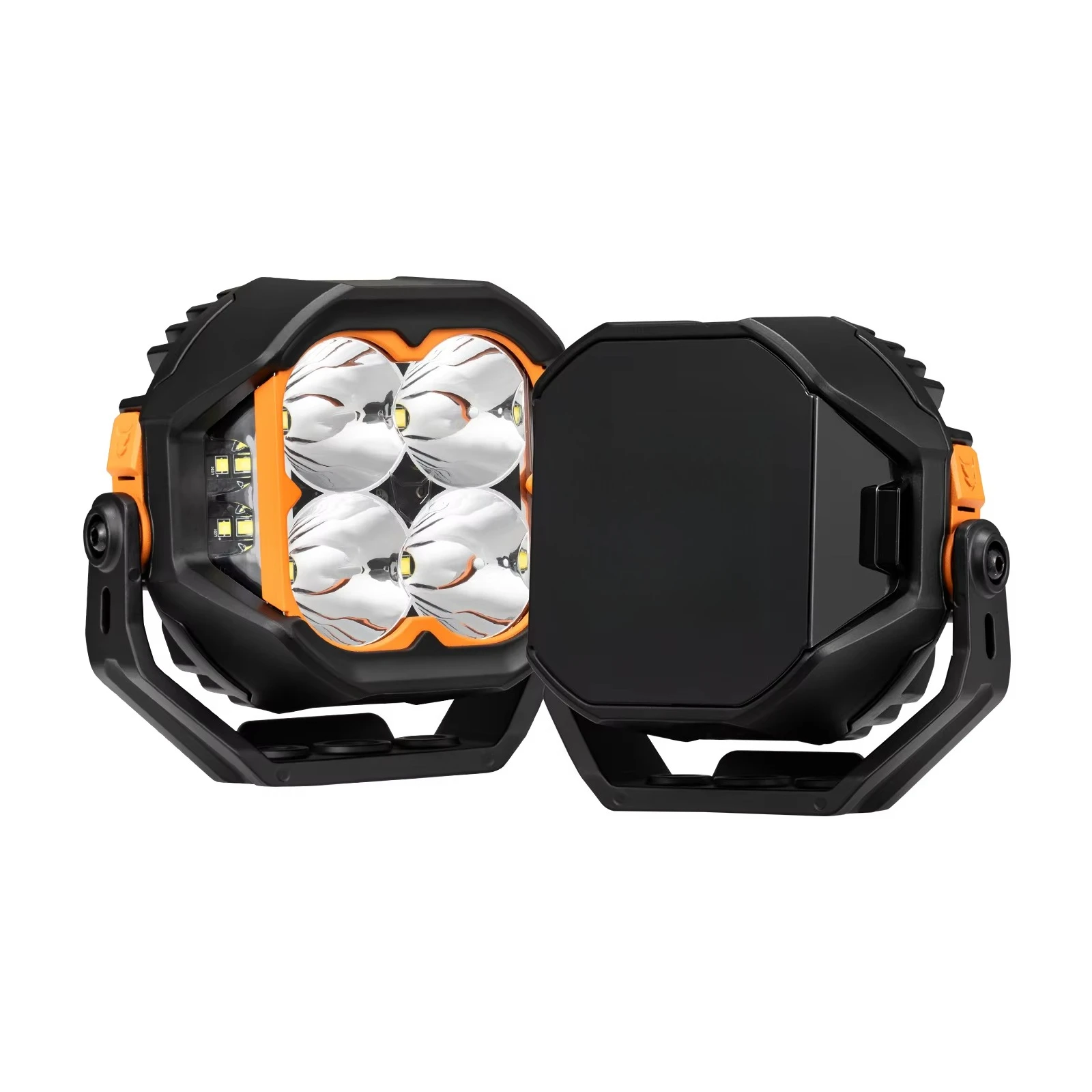 

5-Inch Combination Beam of Light 128 Watts Auxiliary Off-Road Component Light Emitting Diode Pod Diode Work Light 4x4