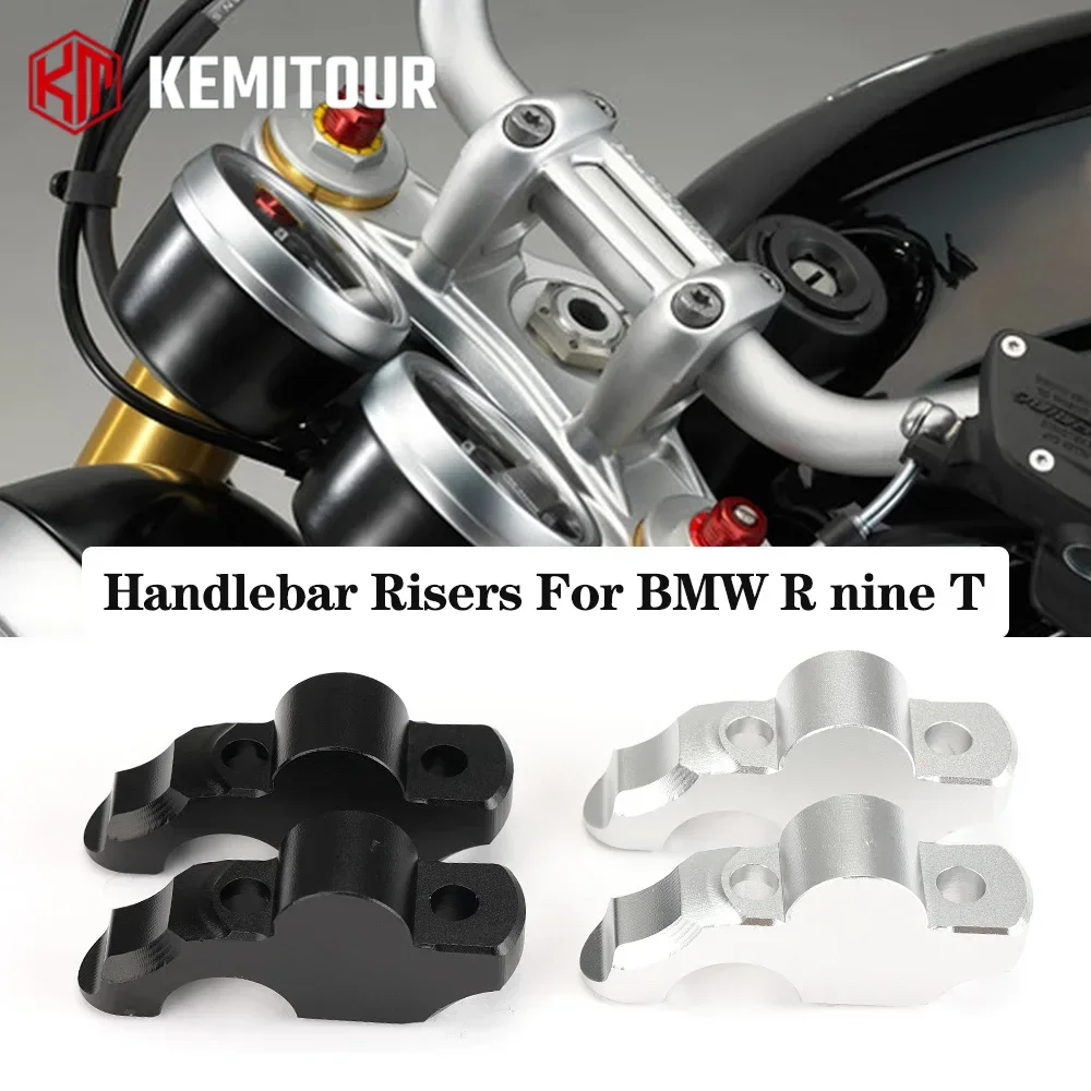 For BMW R9T R Nine T 28mm Riser Clamp Mount CNC Aluminum R9t Scrambler Pure Racer Urban 2014-2022 Handlebar Risers Accessories