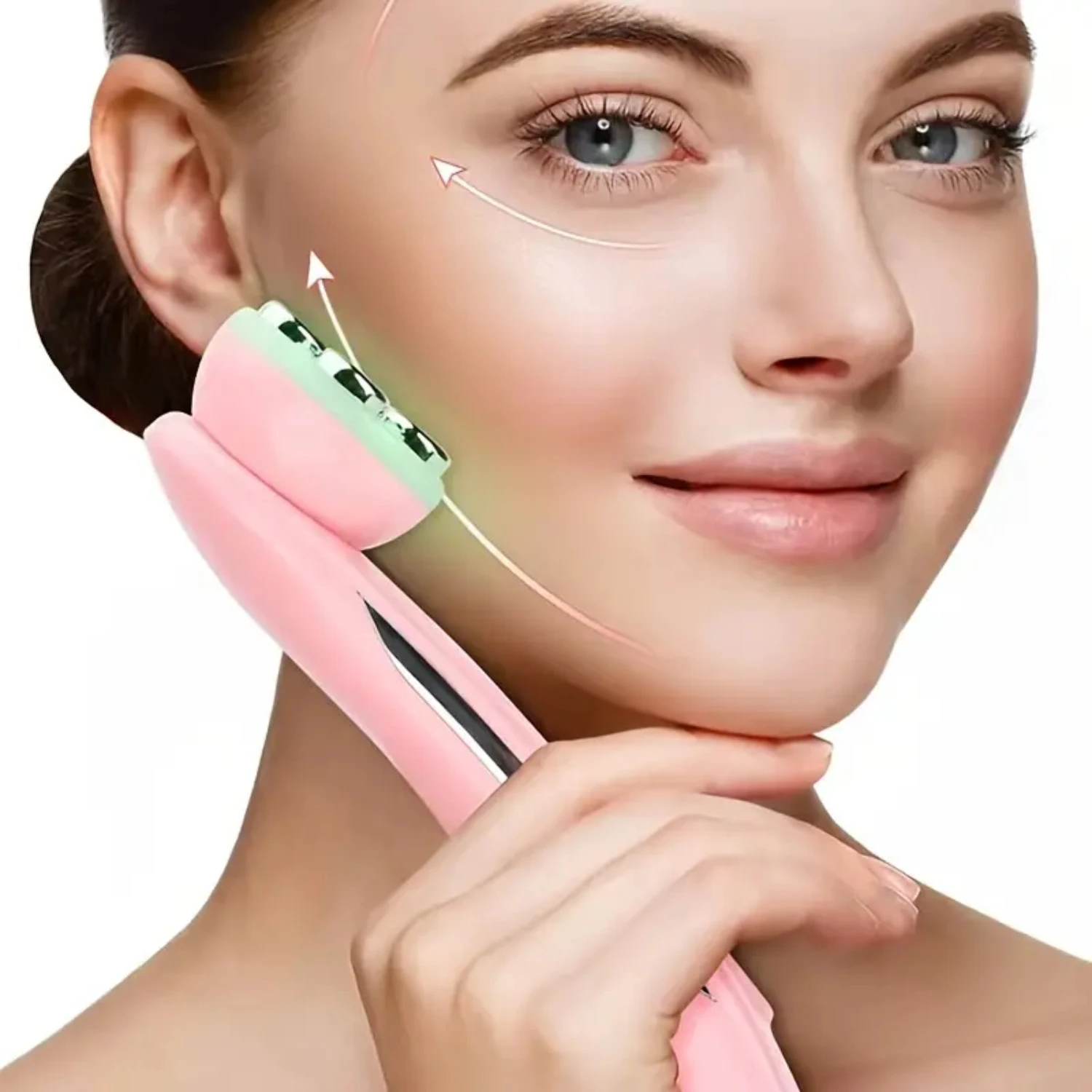 RF Beauty Device - 5 in 1 Microcurrent Facial Lifting Machine for Wrinkle and Acne Removal with Light Therapy and Radio Frequenc