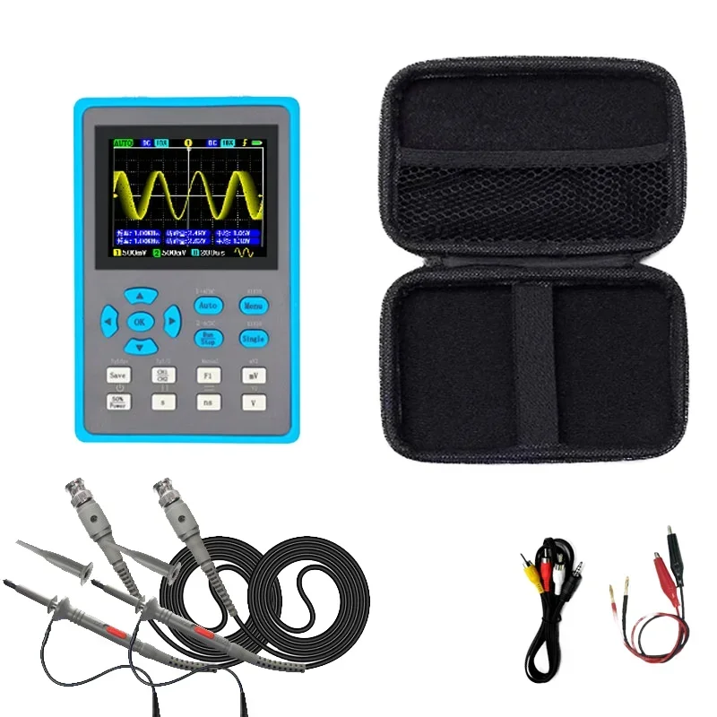 

DSO2512G Mini Oscilloscope 2 Channel Oscilloscope 120M Bandwidth 500M Sampling + Signal Generator