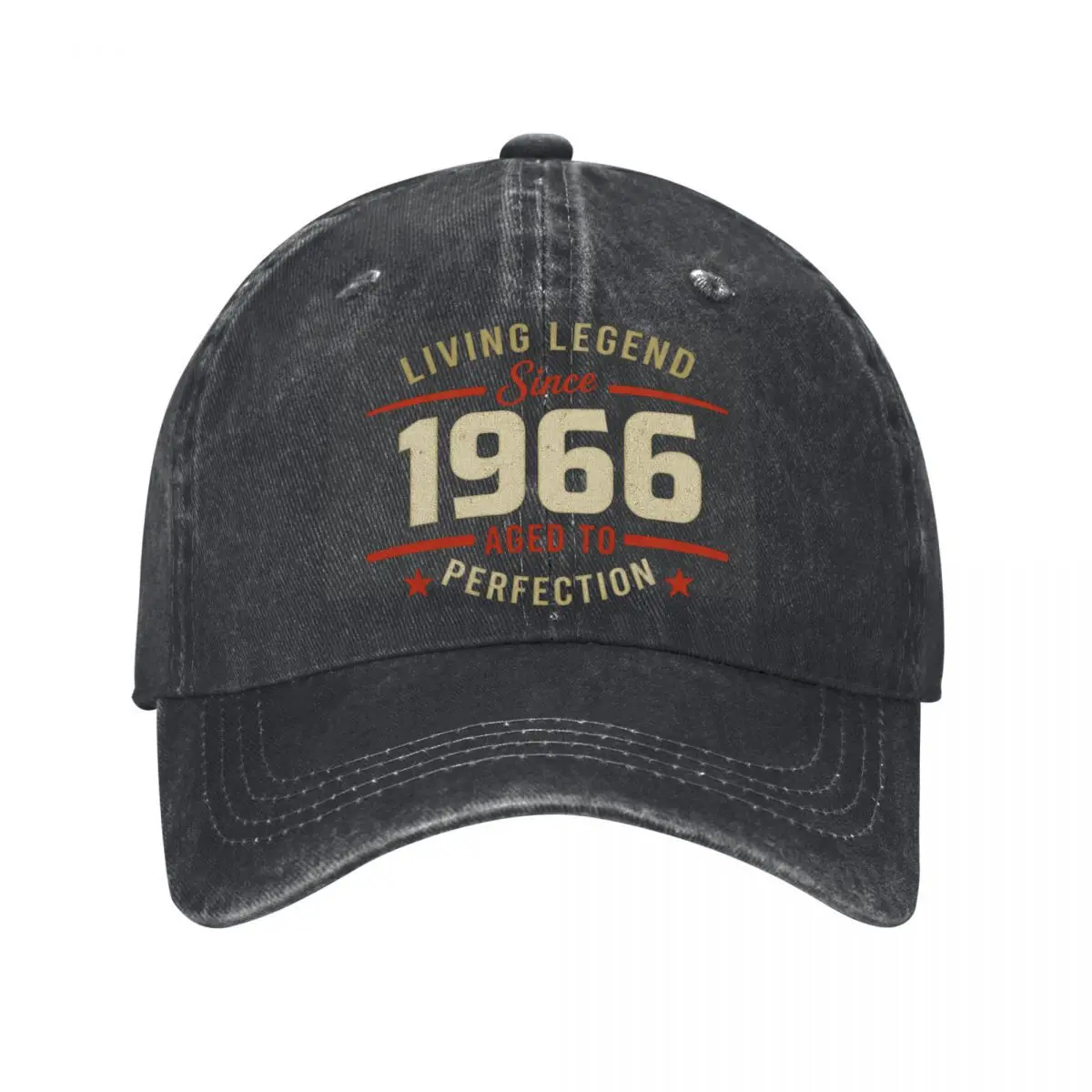Living Legend Since 1966 Aged To Perfection 60th Birthday Washed Baseball Cap Outdoor Hat