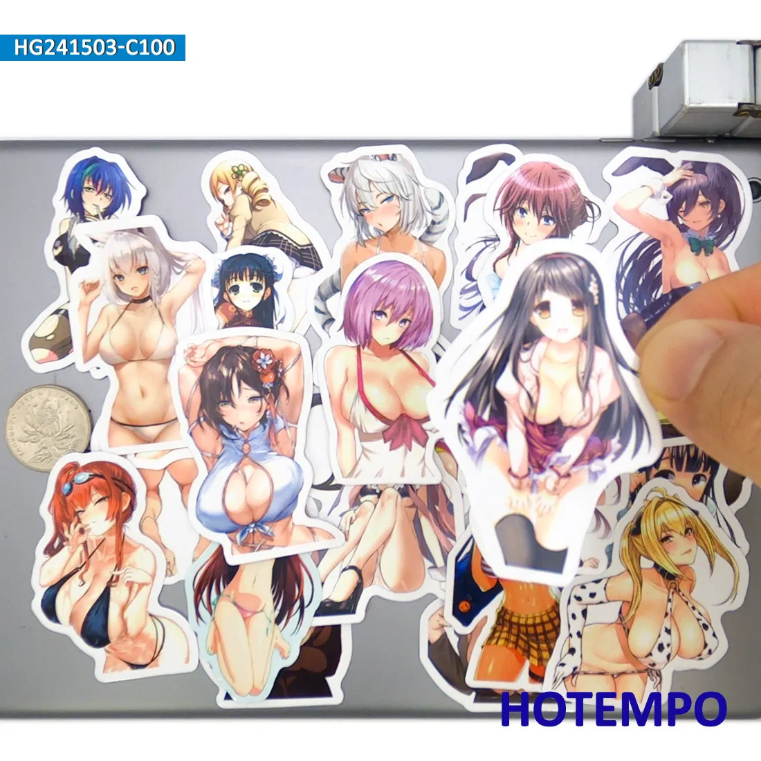 50/100PCS Anime Girls Sexy Stickers Swimsuit Beauty Bikini Bunny for Laptop Luggage Scrapbook Motorcycle Car Bike Phone Sticker