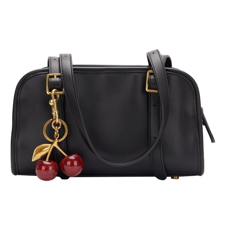 Cherry Bag Charm And Keychain Accessory Purse Charm -Perfect Fashion Addition For Everyday Style And Glamour,Lightweight