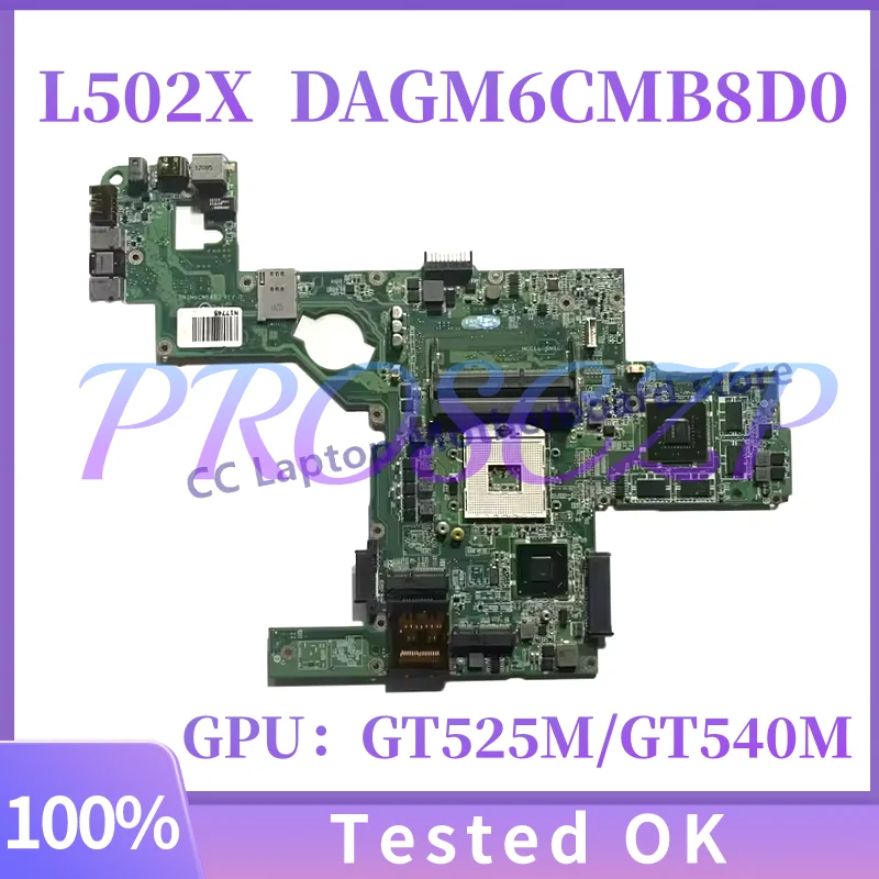 Placa base CN-0C47NF 0C47NF C47NF DAGM6CMB8D0 para ordenador portátil dell XPS 15 L502X con N12P-GE-A1 HM67 100% probado y en funcionamiento