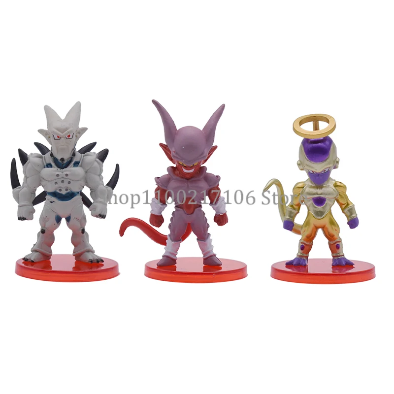 8/21pcs Anime DBZ Goku Vegeta Freeza Broly Action Figure Cartoon Super Saiyan Figures PVC Model Dolls Birthday Halloween Gifts