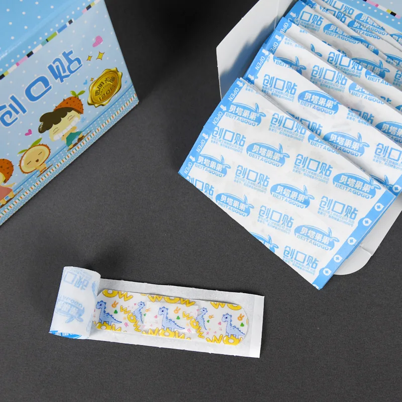 120Pcs Children Cartoon Medical Adhesive Wound Band Aid Bandage Breathable Waterproof Emergency Wound Plaster Patch First Aid