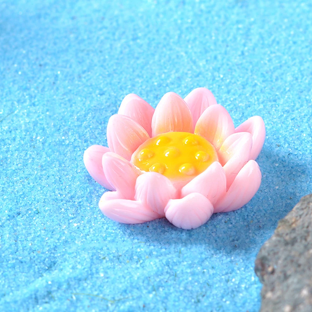 20 pezzi di decorazioni per acquari in resina, piante da stagno artificiali, mini accessori paesaggistici