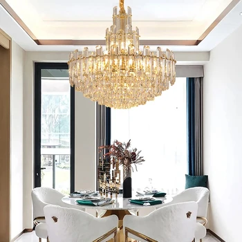 Ceiling Chandeliers 2024 Hanging Lamps Led Luxury Light Fixture Lustre Decorative Home Appliance For Dining Roomd Dawing Room