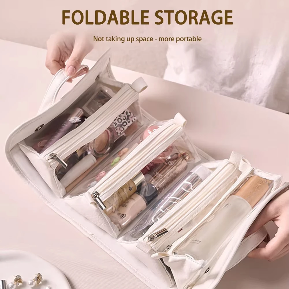 

4-in-1 new high-end large capacity portable business travel waterproof folding and disassembly partition storage toileting bag