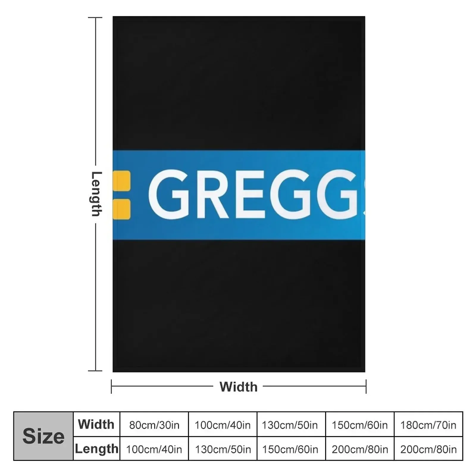 Trending Greggs Logo Throw Blanket couch cozy soft plush fuzzy picnic outdoor blanket