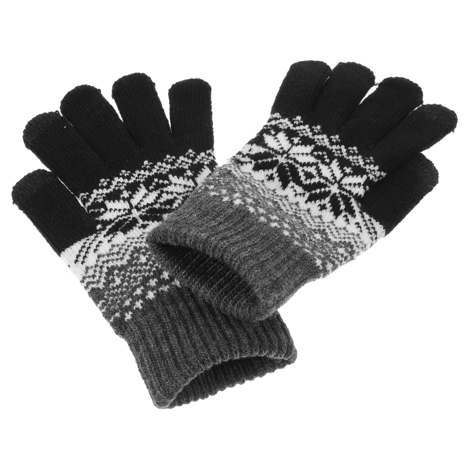 

Touch Screen Warm Mitts Warm Riding Touchscreen Gloves Cycling Unisex Acrylic Elastic Durable Winter Gloves Mitts