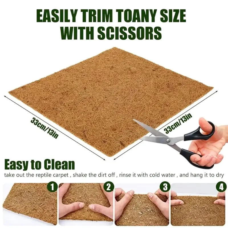 Ablk tapete de cama para galinhas, 10 peças, para colocar ovos, coqueiro natural, almofada de nidificação de frango, multifunção, suprimentos para aves