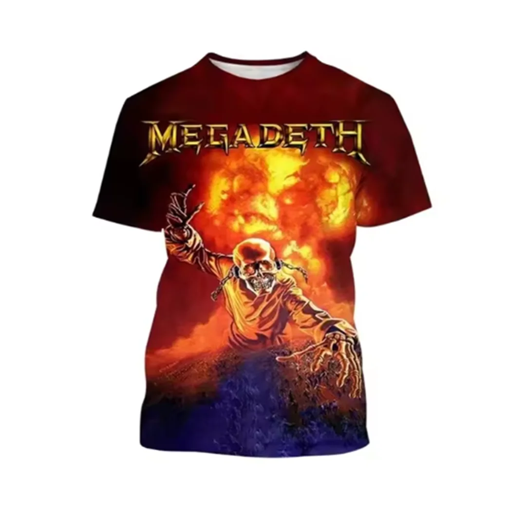 

Новая мода Megadeth 3d печать футболки мужские женские топы популярные футболки в стиле хип-хоп футболка с короткими рукавами для мальчиков винтажные футболки