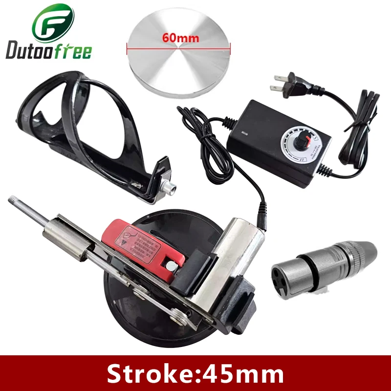 

3V-24V Mini Telescopic Linear Actuator 45mm Stroke Adjustable Speed Reciprocating Mechanism Motor 60mm Aluminium Suction Cup