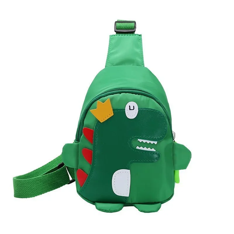 Mochila de dinossauro dos desenhos animados para meninos e meninas, Saco bonito para crianças, Crossbody Bags for Kids, Mini Cross Bag for Toddler, Moda