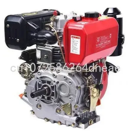 Diesel Engine Electric Start 192FE 12HP Air Cooled Flat Key Shaft Conical Degree Shaft Rachis Shaft