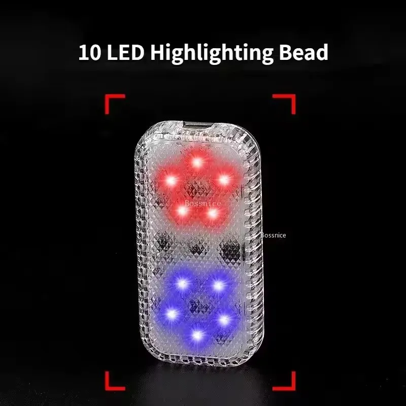 Red and Blue Warning Flashing LED Anti-Collision Door Light with Opening Sensor for Preventing Rear-End Collisions - Car Modific