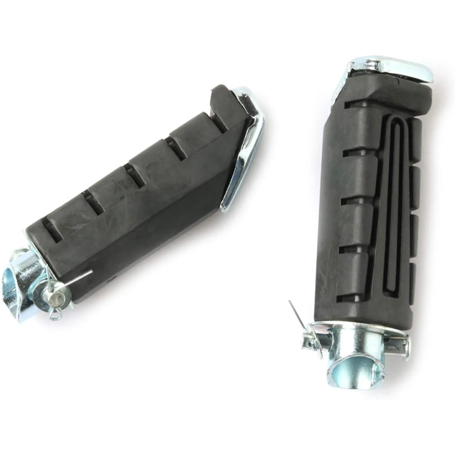 

Moto Black Rear Footrest Foot Pegs Pedals Left & Right Motorcycle Rubber Foot Spikes for Yamaha YBR 125 XTZ 125 jasmine