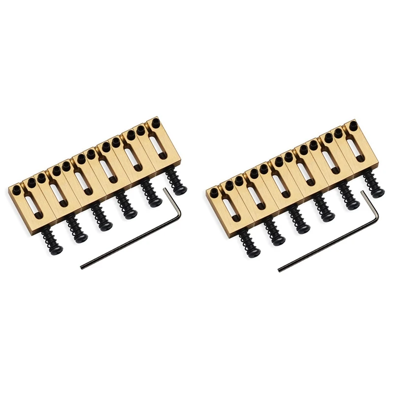 

Brass Saddle 6Pcs/Lot Pure Brass Flat Top Guitar Bridge Saddles For Fender Stratocaster Or Telecaster