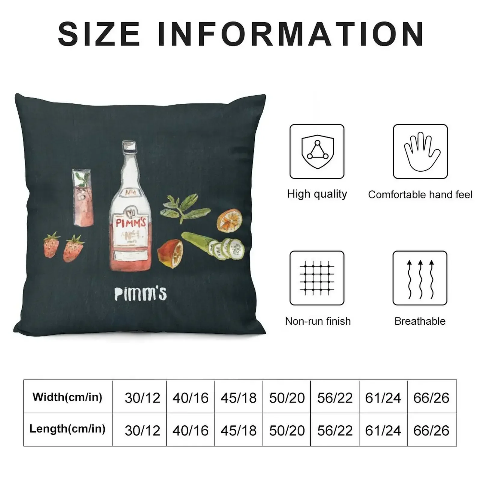 Pimms recipe Throw Pillow Sofa Pillow Cover Cushion Cover For Sofa pillow