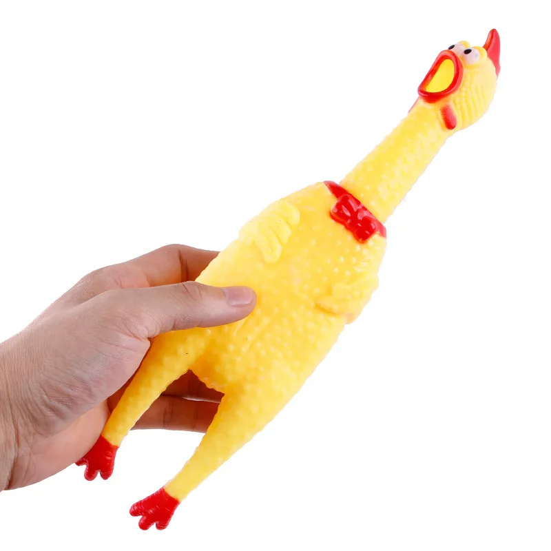 Dog Toys Screaming Chicken Squeeze Squeaky Toys for Dog Interactive Puppy Toys Cleaning Teeth Chew Toys for Dogs Pet Supplies