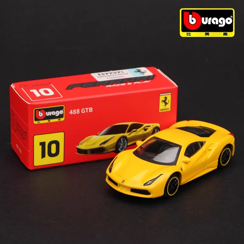 Bburago Ferrari series Multiple styles F50 F12TDF 488GTB LAFERRARI Car Model Collection Kids Xmas Gift Toys for Boys