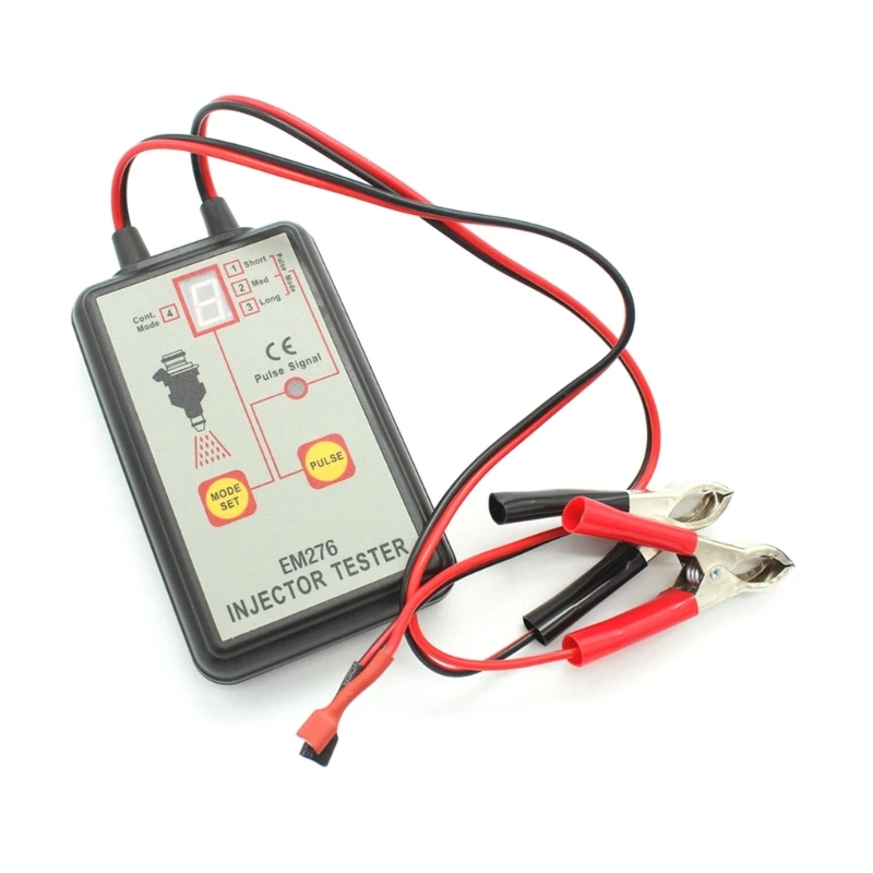 Automobile Fuels Injector Tester 4 Pluse Modes 12V Car Injector Cleaner Controler Fuels SystemScanner Diagnostics Tool D7YA