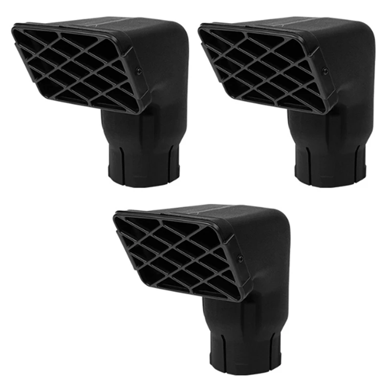 3X 3 Inch Elbow Wading Head Air Intake Air Ram Snorkel Top Snorkel Head Fit For Toyota Landcruiser Vdj70 Series