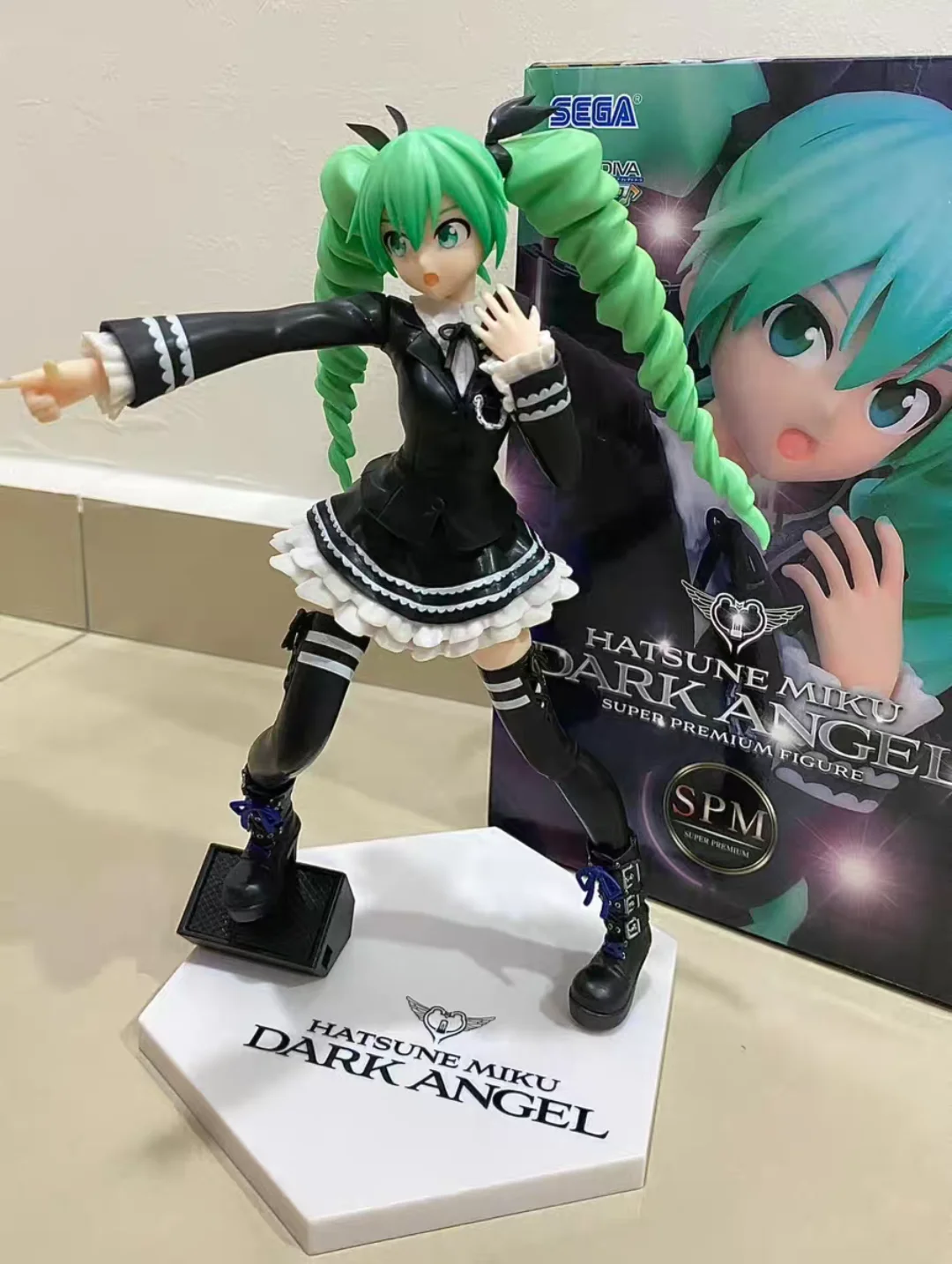 Original Sega Spm Hatsune Miku Action Figure Dark Angel Project