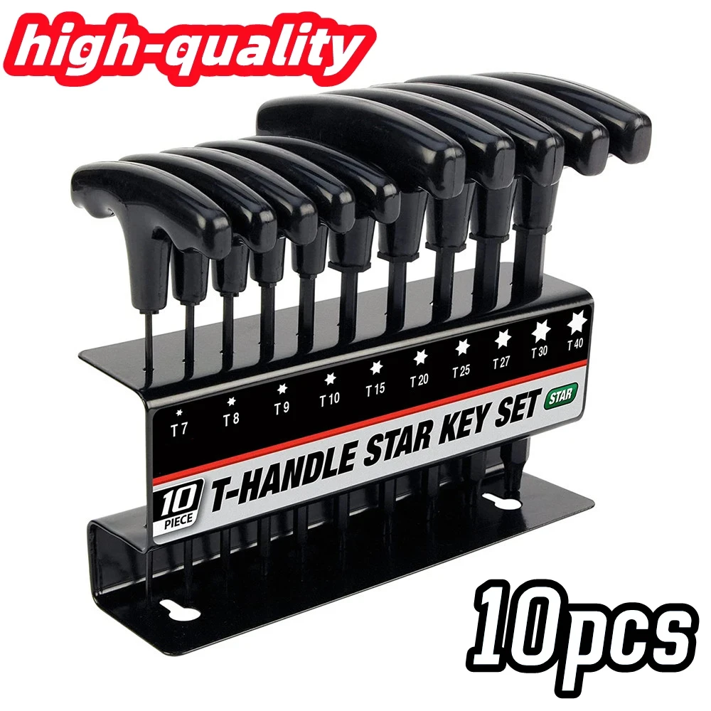 t handle hex key allen wrench tool grupo suporte de armazenamento conveniente metrica ou polegada star 10 pcs 01