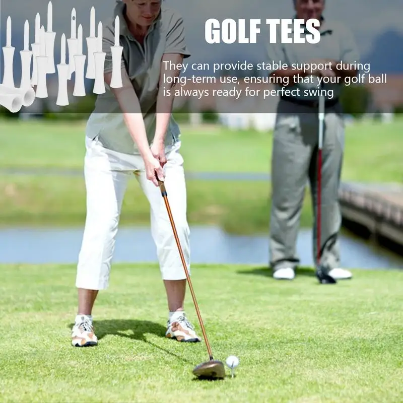 

Tees Golf Reduce Friction Professional Golf Tees 100Pieces Unbreakable Practice Supplies Reduce Friction Sports Accessories For
