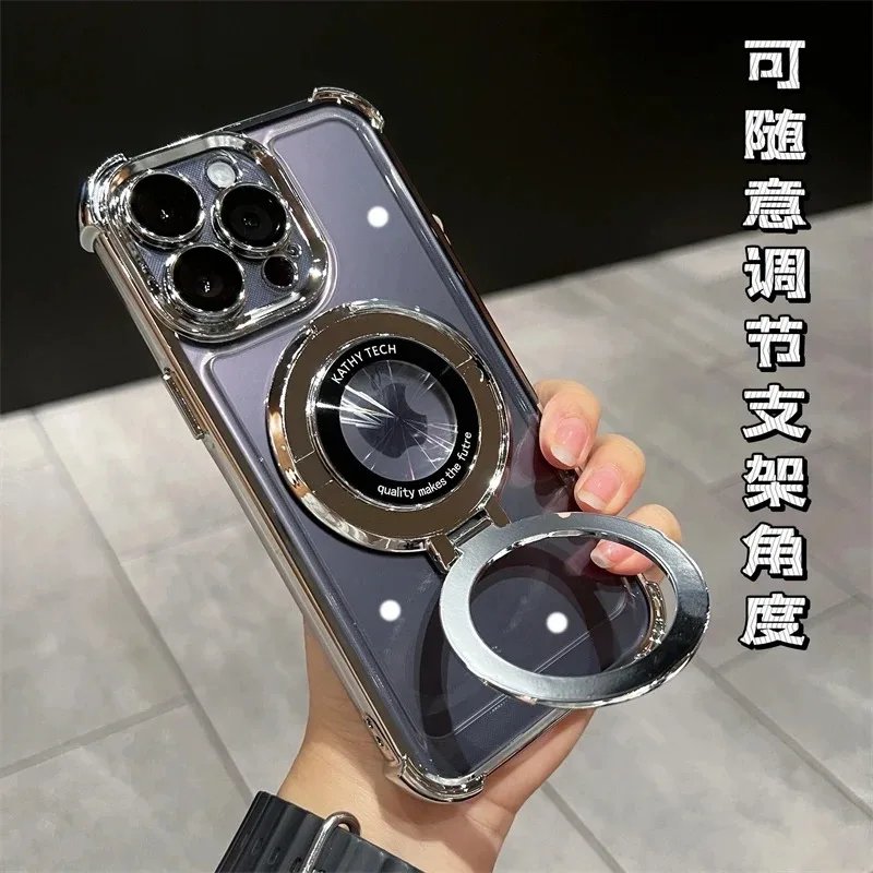 Роскошный противоударный чехол для телефона Huawei P70 P60 P50 P40 P30 Lite Pro Plus Ultra Y9S с магнитным кронштейном, чехол-держатель Magsafe