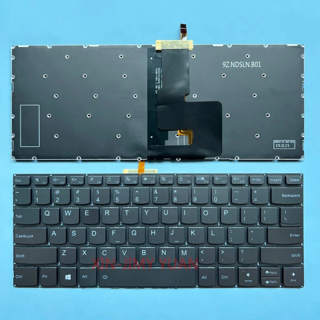 

XIN-Russian-US layout Backlit Laptop Keyboard For Lenovo Ideapad Flex 5-1470 81C9 80XA Flex 5-1570 80XB 80CA with Backlit