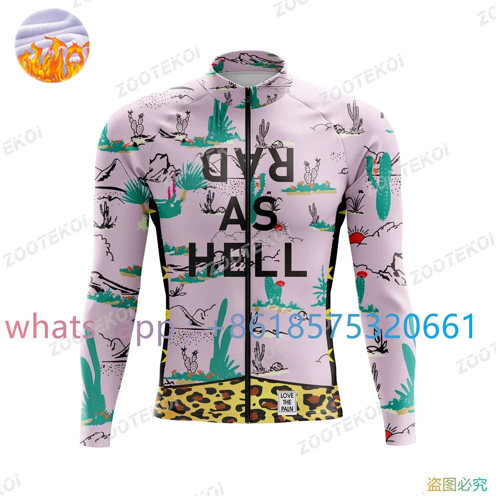 

США Love The Pain Зимняя флисовая мужская велосипедная куртка Mtb Mountian Велосипедная одежда Уличная теплая куртка Пальто Ropa Ciclismo Racing