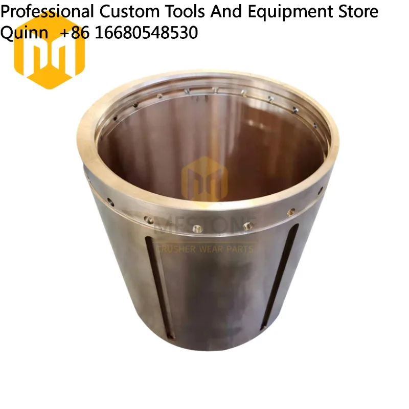 JUMESTONE Bronze Sleeve Head Bushing GP/ Telsmith/Terex Cone Crusher Spare Parts for Ore Mining Crushing Machines Casting