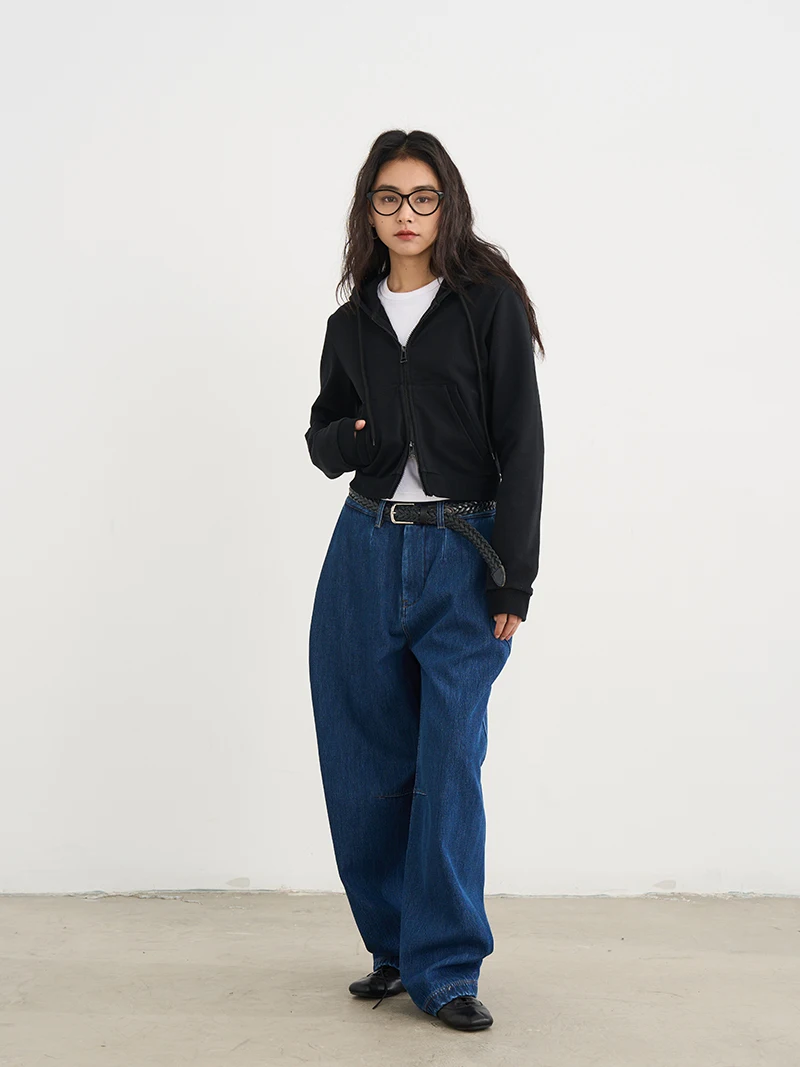 

Повседневные джинсы с подкладкой Fce, женские джинсы Personali, прямые длинные брюки, осень-зима, дизайн, модный синий цвет