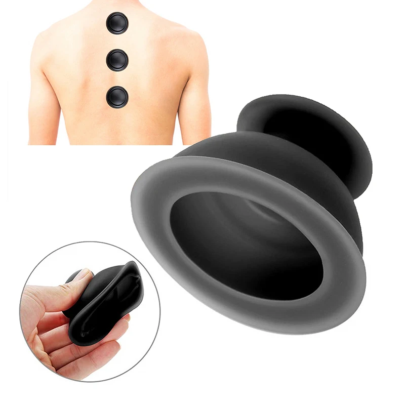 Ventosas anti celulite, Cupping a vácuo de silicone, Latas De Massagem Corporal