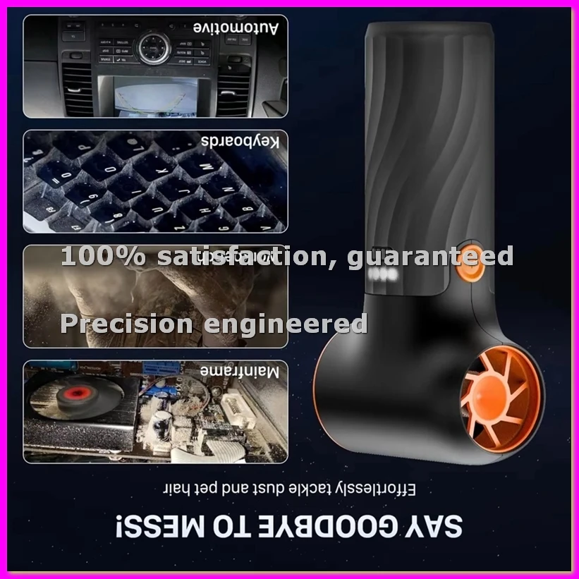 New Compressed Air Duster 130000RPM Mini Electric High Speed Duct Fan 3 Adjustable Jet Turbo Blower for Home Car Clean-ABFB