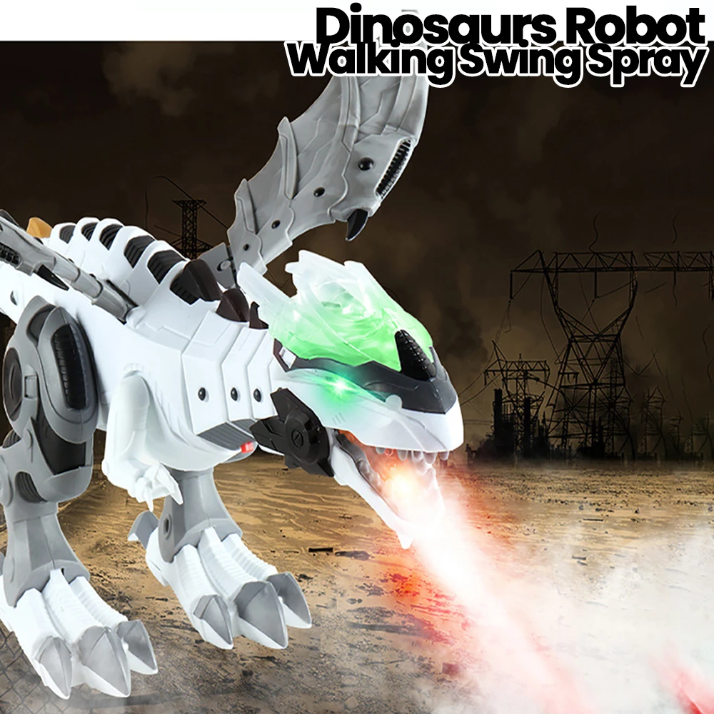 

Spray Dinosaurs Robot Walking Swing Animal Model Electronic Intelligent Juguete Robot Dinosaurio Toys Gift for Children