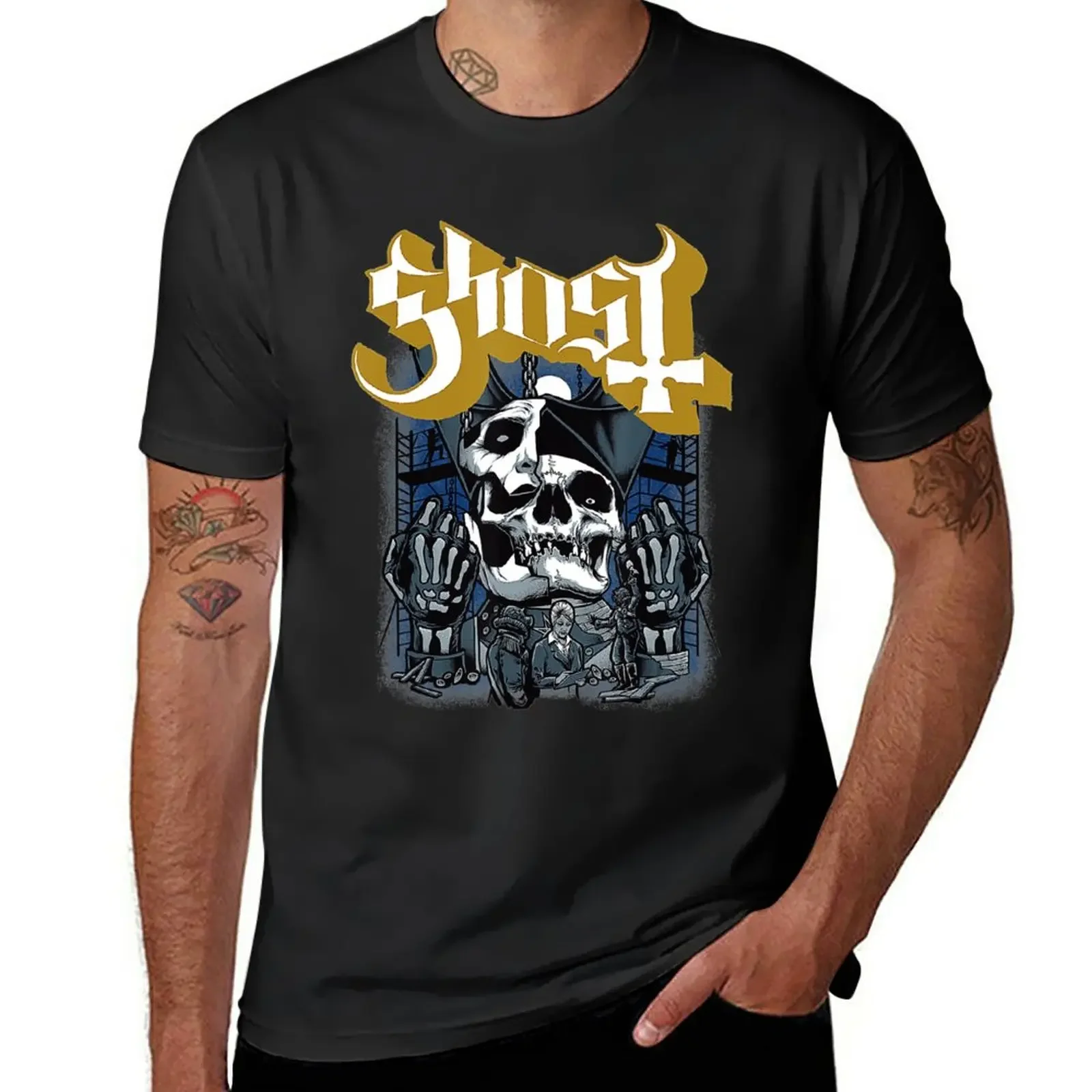 

New Ghost - Impera Logo T-Shirt Short t-shirt heavyweight t shirts anime black t-shirts for men